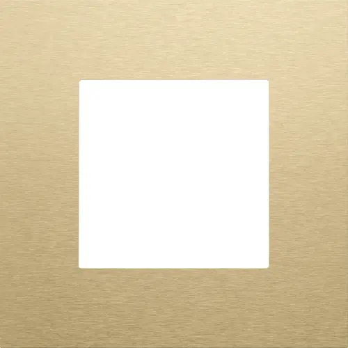 Niko 227-76100 afdekraam 1-voudig Pure alu gold brushed