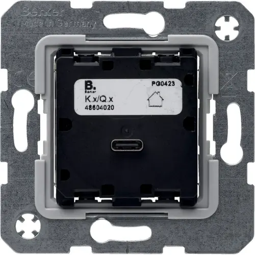 Berker 48604020 USB-lader type C met snellaadfunctie Power Delivery 65W voor K.1/K.5/Q.1/Q.3/Q.7