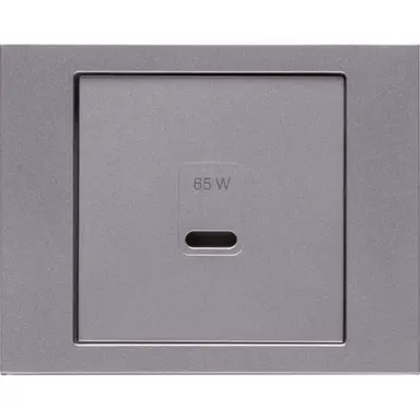 Berker 48607004 centraalplaat voor USB-lader type C K.5 edelstaal