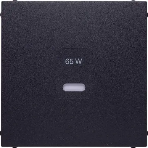 Berker 48601606 centraalplaat voor USB-lader type C S1/B3/B7 antraciet mat