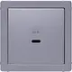 Berker 48606084 centraalplaat voor USB-lader type C Q.1/Q.3/Q.7 aluminium