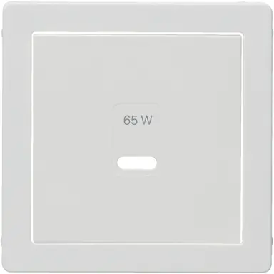 Berker 48606089 centraalplaat voor USB-lader type C Q.1/Q.3/Q.7 wit