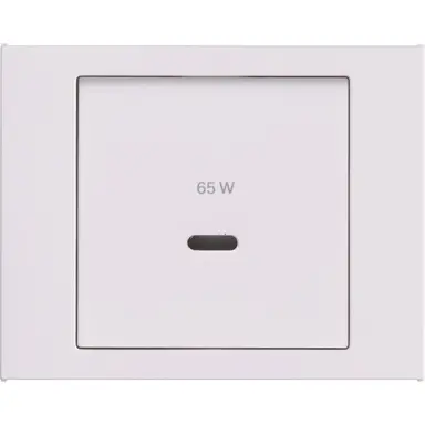 Berker 48607009 centraalplaat voor USB-lader type C K.1 wit