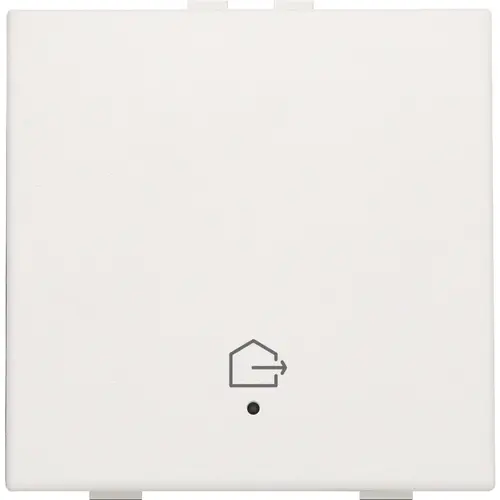 Niko 101-52921 drukknop 1-voudig met LED en comfortsensoren voor Niko Home Control symbool woning verlaten white