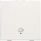 Niko 101-52921 drukknop 1-voudig met LED en comfortsensoren voor Niko Home Control symbool woning verlaten white