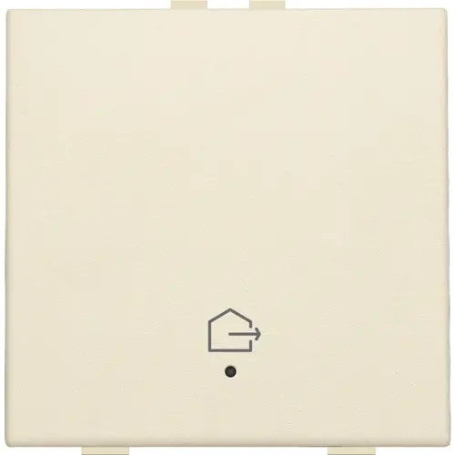 Niko 100-52921 drukknop 1-voudig met LED en comfortsensoren voor Niko Home Control symbool woning verlaten cream