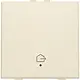 Niko 100-52921 drukknop 1-voudig met LED en comfortsensoren voor Niko Home Control symbool woning verlaten cream