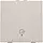 Niko 102-52921 drukknop 1-voudig met LED en comfortsensoren voor Niko Home Control symbool woning verlaten light grey