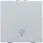 Niko 121-52921 drukknop 1-voudig met LED en comfortsensoren voor Niko Home Control symbool woning verlaten sterling coated