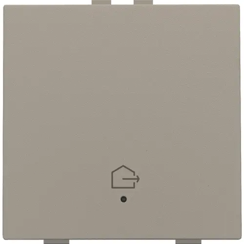 Niko 123-52921 drukknop 1-voudig met LED en comfortsensoren voor Niko Home Control symbool woning verlaten bronze coated