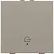 Niko 123-52921 drukknop 1-voudig met LED en comfortsensoren voor Niko Home Control symbool woning verlaten bronze coated