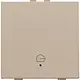 Niko 157-52921 drukknop 1-voudig met LED en comfortsensoren voor Niko Home Control symbool woning verlaten champagne coated