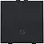 Niko 161-52921 drukknop 1-voudig met LED en comfortsensoren voor Niko Home Control symbool woning verlaten black coated