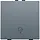 Niko 220-52921 drukknop 1-voudig met LED en comfortsensoren voor Niko Home Control symbool woning verlaten blue grey coated