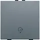 Niko 220-52921 drukknop 1-voudig met LED en comfortsensoren voor Niko Home Control symbool woning verlaten blue grey coated