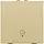 Niko 221-52921 drukknop 1-voudig met LED en comfortsensoren voor Niko Home Control symbool woning verlaten gold coated