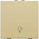 Niko 221-52921 drukknop 1-voudig met LED en comfortsensoren voor Niko Home Control symbool woning verlaten gold coated