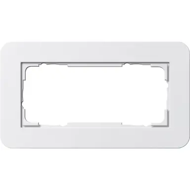 Gira 1002410 afdekraam 2-voudig zonder middenstijl E3 wit glans