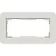 Gira 1002411 afdekraam 2-voudig zonder middenstijl E3 lichtgrijs/wit