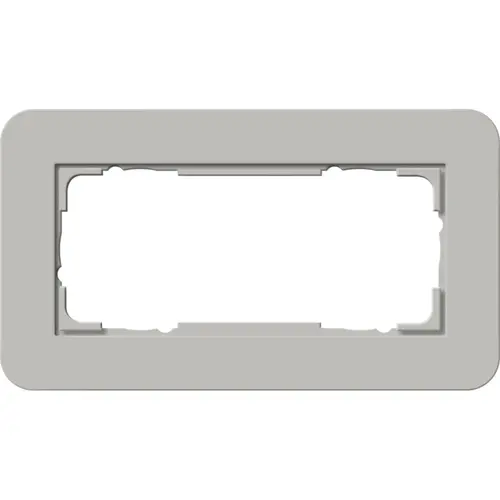 Gira 1002412 afdekraam 2-voudig zonder middenstijl E3 grijs/wit