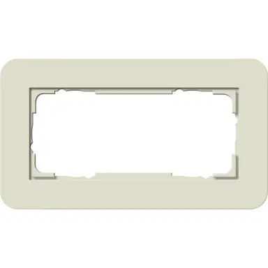 Gira 1002417 afdekraam 2-voudig zonder middenstijl E3 zand/wit