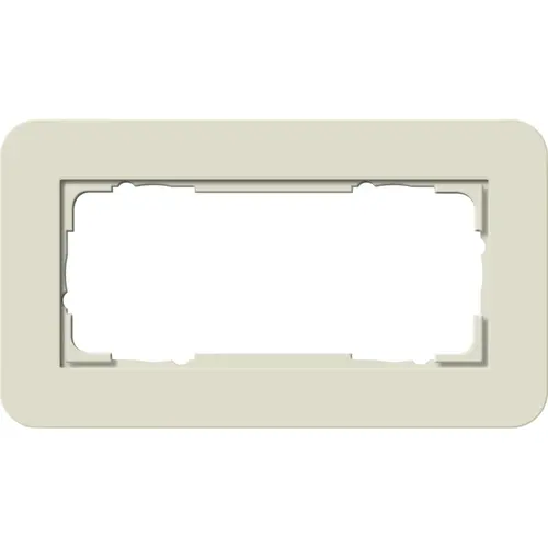 Gira 1002417 afdekraam 2-voudig zonder middenstijl E3 zand/wit