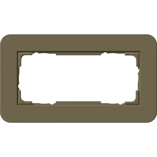 Gira 1002426 afdekraam 2-voudig zonder middenstijl E3 omber/antraciet