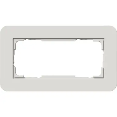 Gira 1002421 afdekraam 2-voudig zonder middenstijl E3 lichtgrijs/antraciet