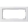 Gira 100222 afdekraam 2-voudig zonder middenstijl E2 wit mat