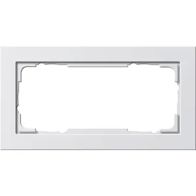 Gira 100222 afdekraam 2-voudig zonder middenstijl E2 wit mat