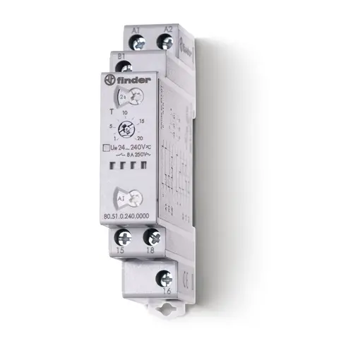Finder 80.51.0.240.0000 fin tijdrelais 1w 8a 24...240v