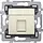 Niko 100-79251 draagring 1x RJ45 UTP Cat.5E vlakke uitvoering geschikt voor PoE cream