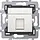 Niko 101-79251 draagring 1x RJ45 UTP Cat.5E vlakke uitvoering geschikt voor PoE white