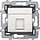 Niko 101-79255 draagring 1x RJ45 UTP Cat.5E vlakke uitvoering geschikt voor PoE white