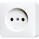 JUNG 611 A WW opbouw wandcontactdoos zonder randaarde AP600 alpine wit