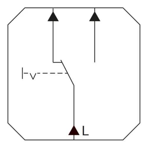 Gira 310600 wisselschakelaar met klauwbevestiging