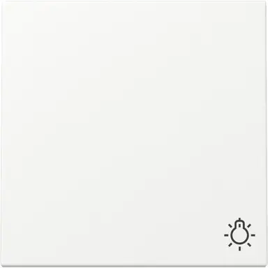 Gira 328527 schakelwip met symbool licht Systeem 55 wit mat