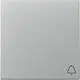 Gira 328626 schakelwip met symbool bel Systeem 55 aluminium mat
