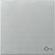 Gira 328726 schakelwip met symbool deur Systeem 55 aluminium mat