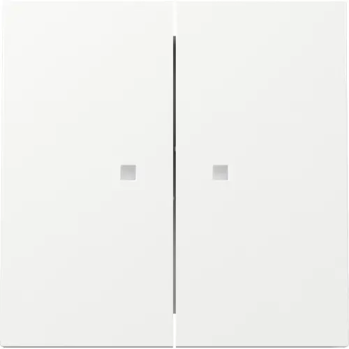 Gira 363170 schakelwip 2-voudig met controlevenster Systeem 70 wit glans