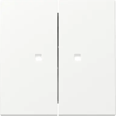 Gira 363127 schakelwip 2-voudig met controlevenster Systeem 55 wit mat