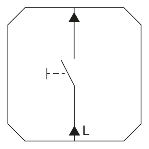 Gira 387100 drukcontact maakcontact 1-polig
