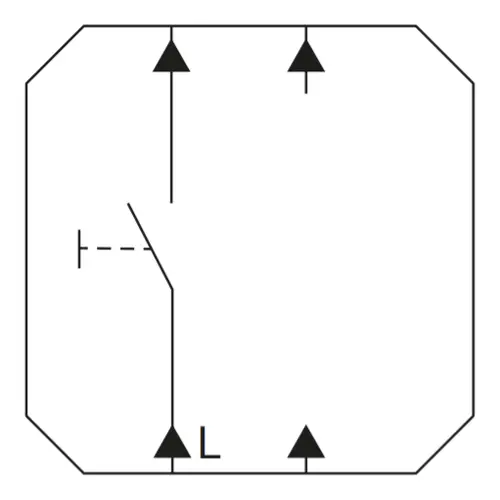 Gira 387200 drukcontact maakcontact 1-polig met apart meldcontact