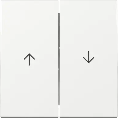 Gira 329403 schakelwip jaloezieschakelaar 2-voudig Systeem 55 wit glans