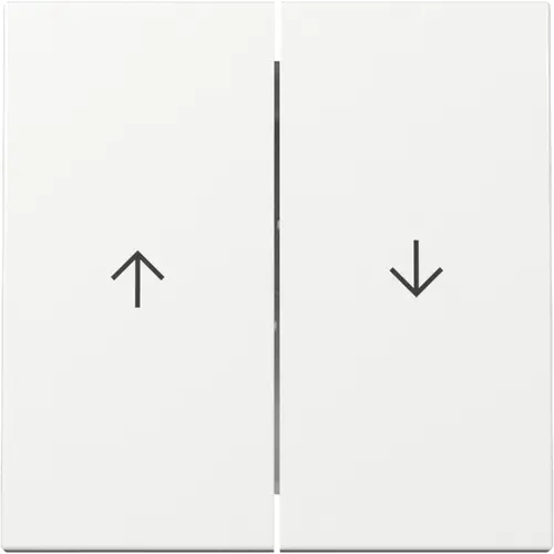 Gira 329403 schakelwip jaloezieschakelaar 2-voudig Systeem 55 wit glans