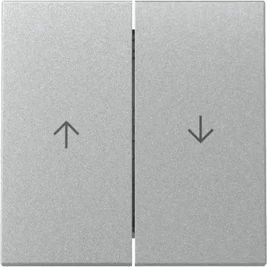 Gira 329426 schakelwip jaloezieschakelaar 2-voudig Systeem 55 aluminium mat