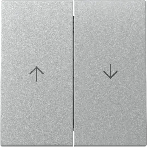 Gira 329426 schakelwip jaloezieschakelaar 2-voudig Systeem 55 aluminium mat