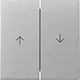 Gira 329426 schakelwip jaloezieschakelaar 2-voudig Systeem 55 aluminium mat