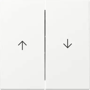 Gira 329427 schakelwip jaloezieschakelaar 2-voudig Systeem 55 wit mat