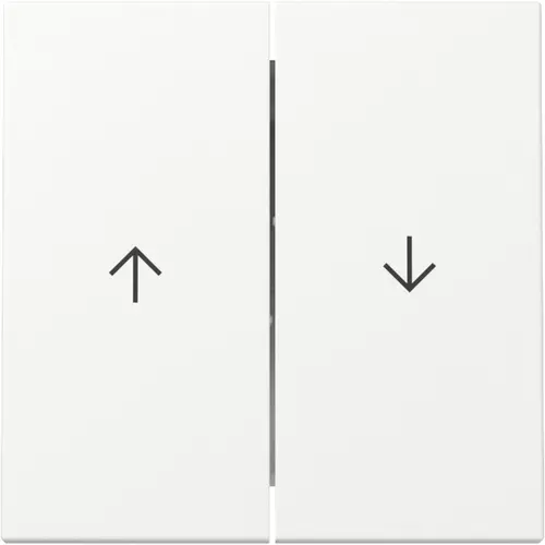 Gira 329427 schakelwip jaloezieschakelaar 2-voudig Systeem 55 wit mat